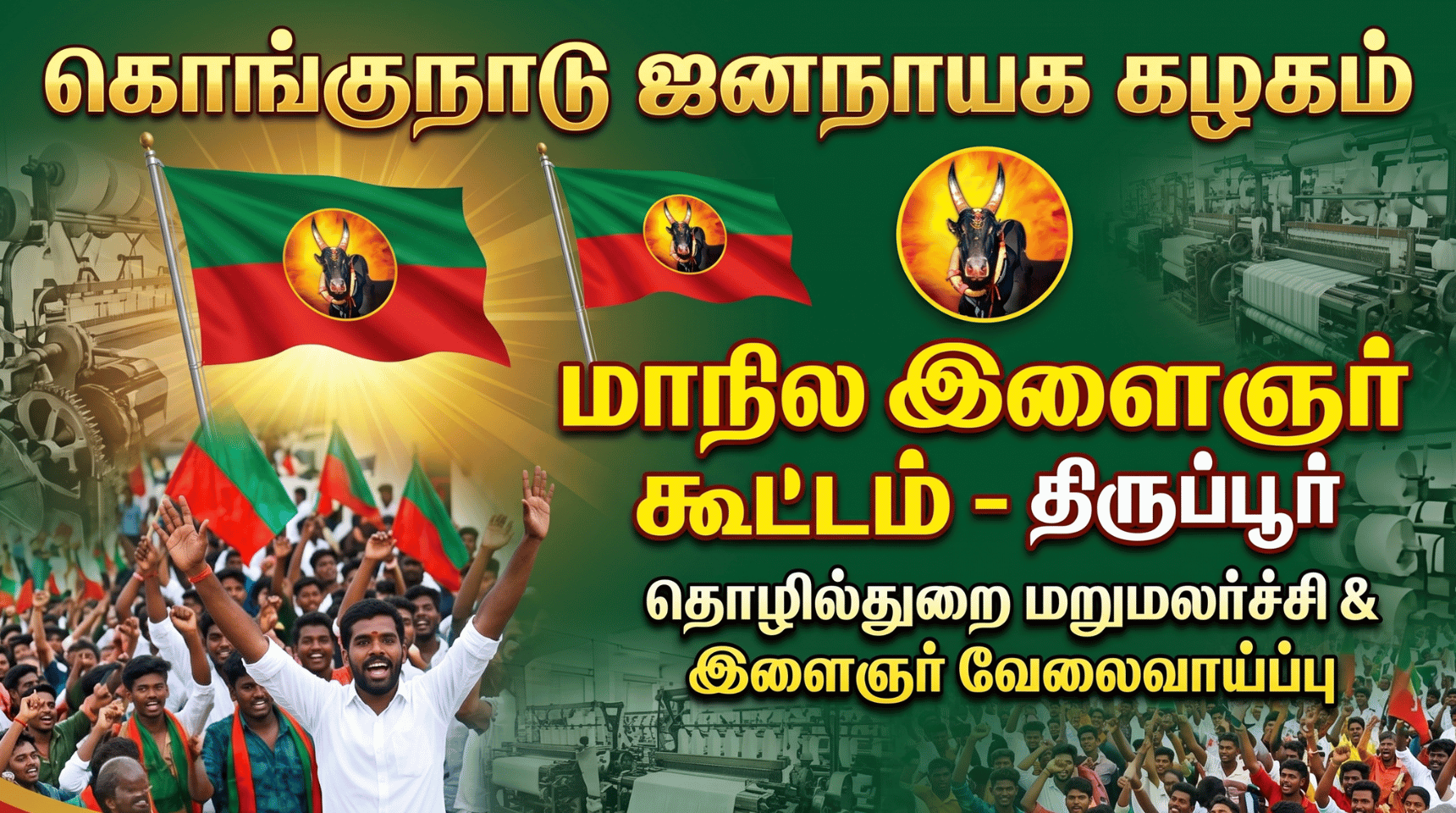 திருப்பூரில் மாநில அளவிலான இளைஞர் எழுச்சி கூட்டம் : பொதுச்செயலாளர் அறிவிப்பு
